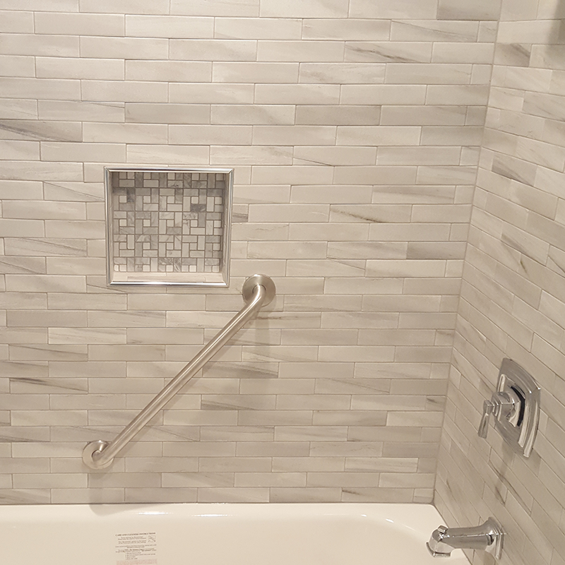 modern tile bathroom